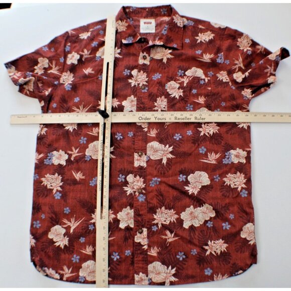Vintage Levi's Hawaiian Button Down Shirt Size XL - Picture 3 of 5